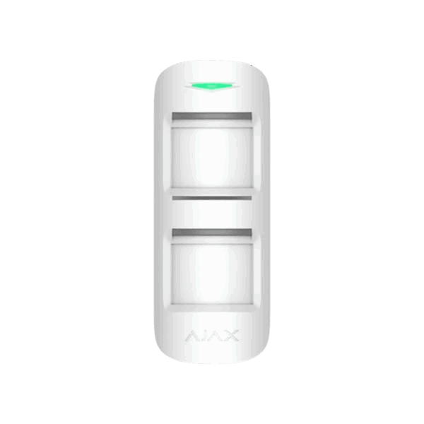 Detector de movimiento, Ajax, inalámbrico, exterior, con anti enmascaramiento y anti mascotas, 28302.33.WH3