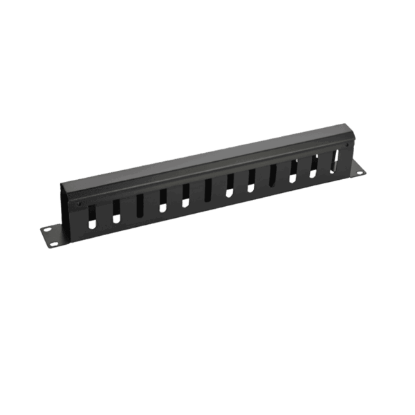 Organizador Horizontal, Lantek, 1U, ranurado, Metálico, incluye tornillos y tuercas, LTK-ORG1U