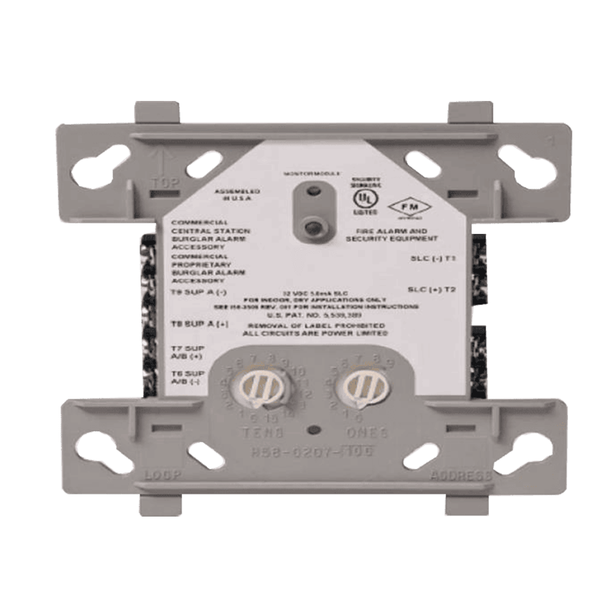 Modulo direccionable dual Firelite, 2 canales, alimentación 24V, MDF-300