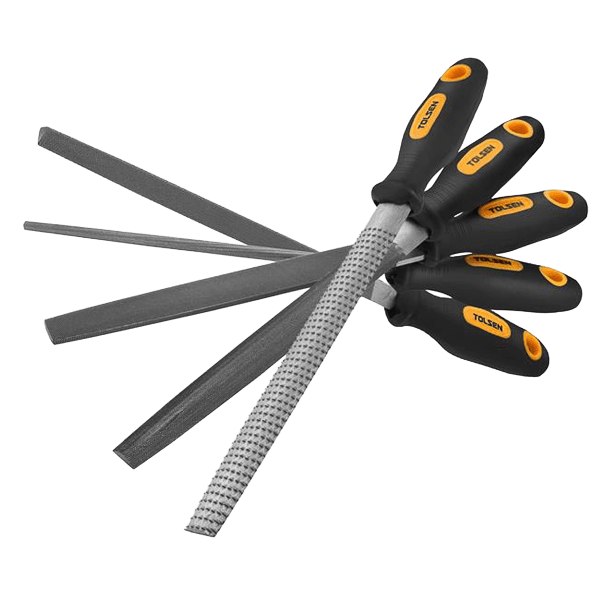 Kit de limas, Tolsen, 200mm, 8", 5pcs, 32038