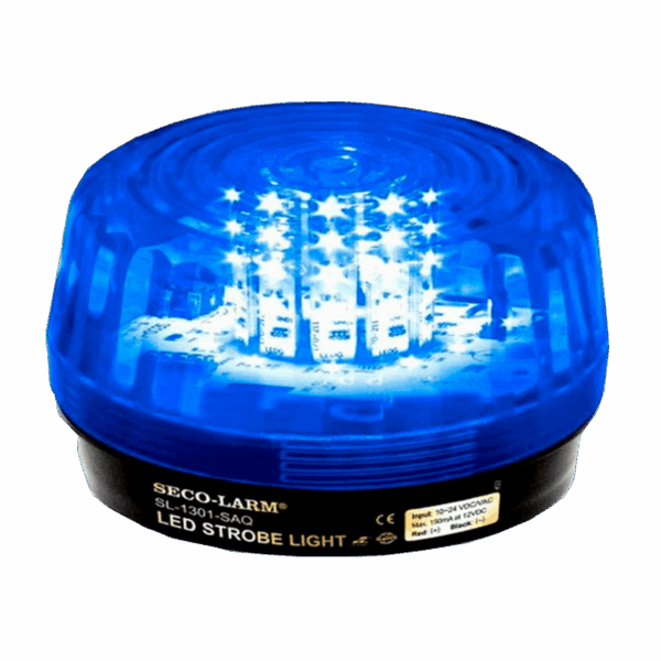 Luz estroboscópica, Enforcer, 54 leds, color azul, 12A 24VAC/VDC, SL-1301-SAQ-B