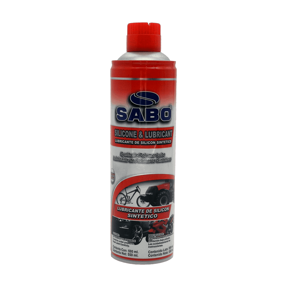 Lubricante de silicona, SABO, 590ml, inflamable