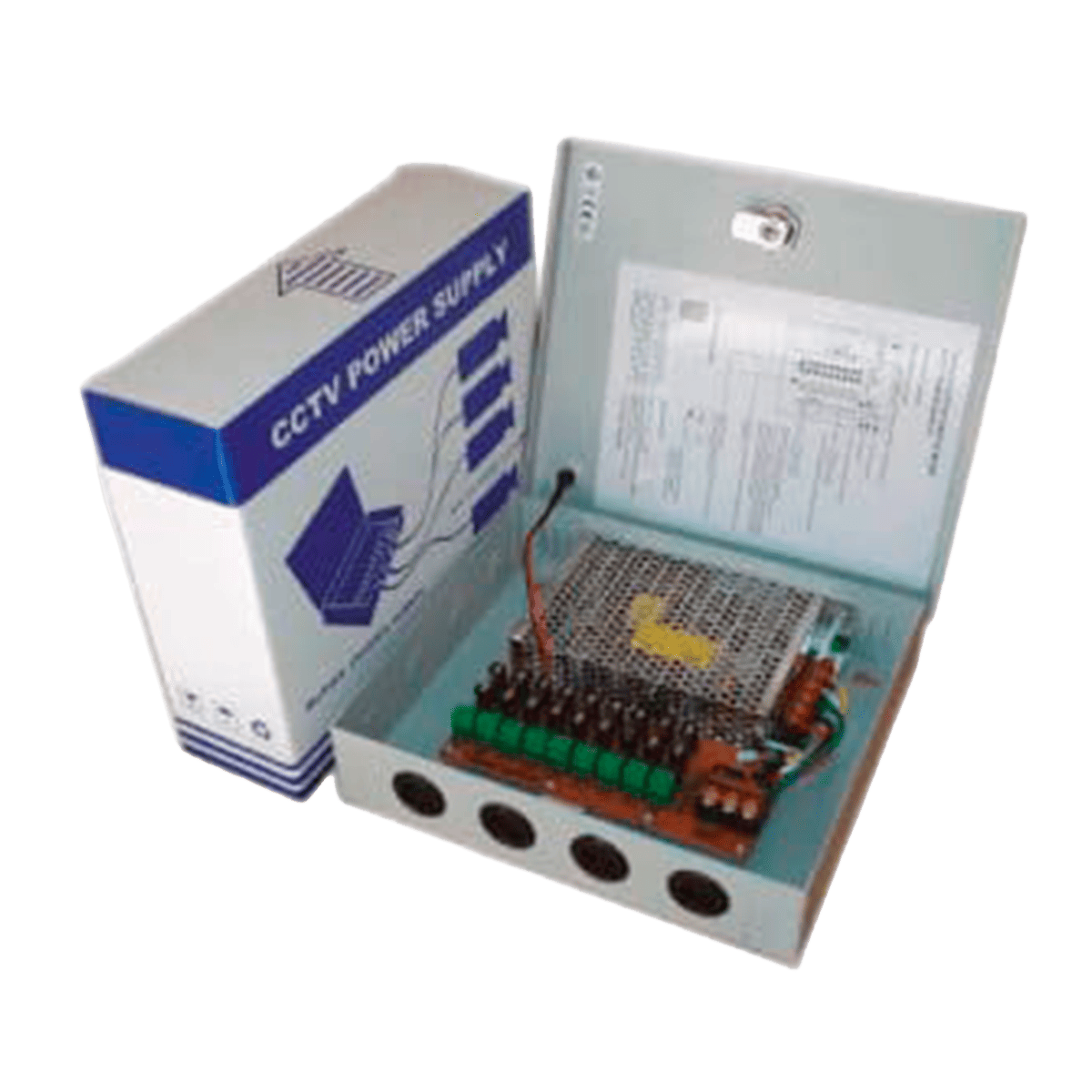 Fuente de poder, dlx, CCTV, 9CH, 10A-1A por salida, MPS120A9