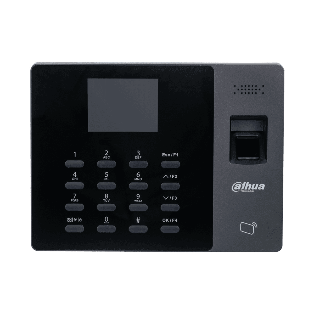 Terminal de tiempo y asistencia, Dahua, huella, tarjeta y contraseña, 1000 usuarios, pantalla 2.4”, DHI-ASA1222GL-D