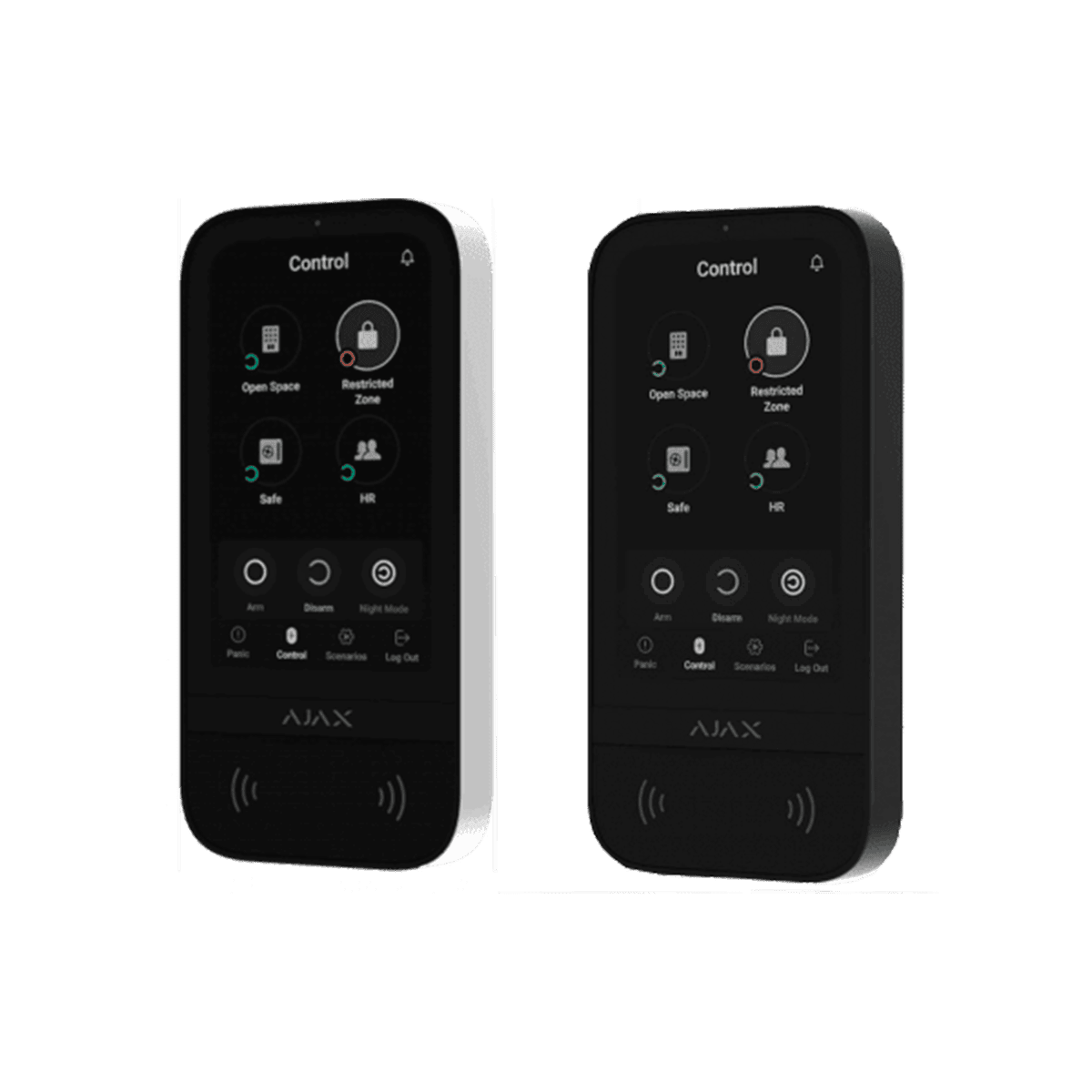 Teclado con pantalla táctil, Ajax, inalámbrico, para sistemas Ajax, color blanco, 51906.83.WH3