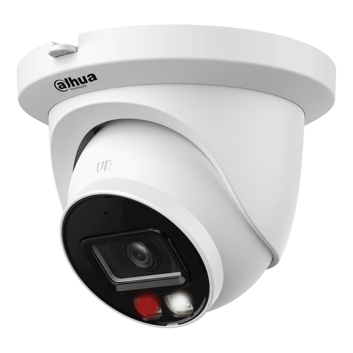 Cámara Eyeball Dahua IP, 6MP, lente 2.8mm, iluminación dual 30m, IP67, micrófono incorporado, metálica, WizSense, DH-IPC-HDW2649TM-S-IL