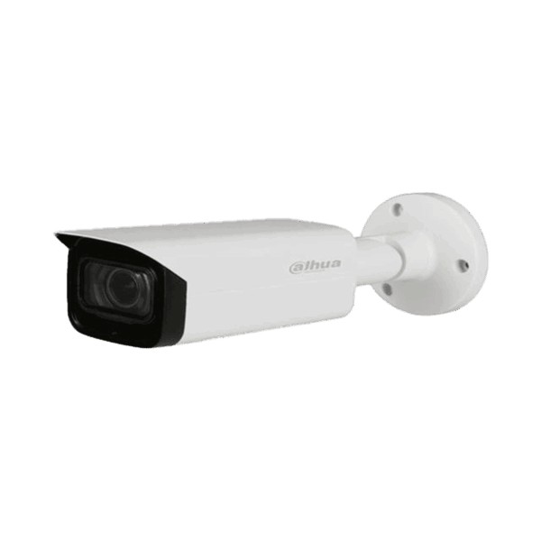 Cámara Bullet Dahua HD, 4K, multiformato, lente motorizado 3.7-11m, IR80m, micrófono incorporado, IP67, starlight, DH-HAC-HDW2802T-A