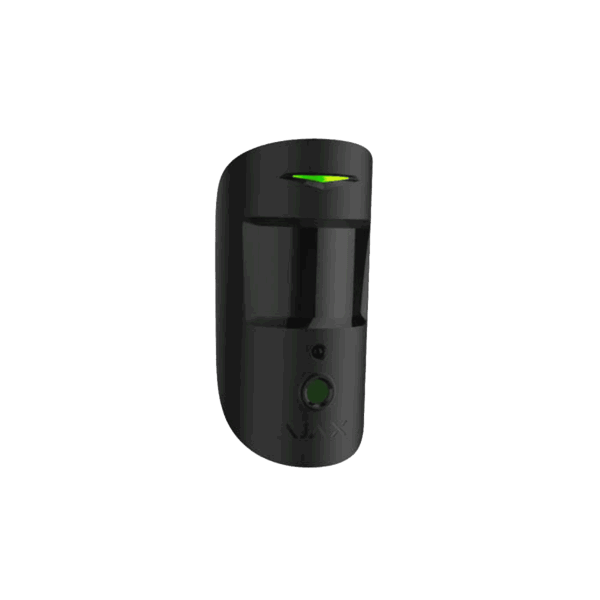 Detector de movimiento, Ajax, inalámbrico, color negro, con cámara motioncam, 27382.23.BL3