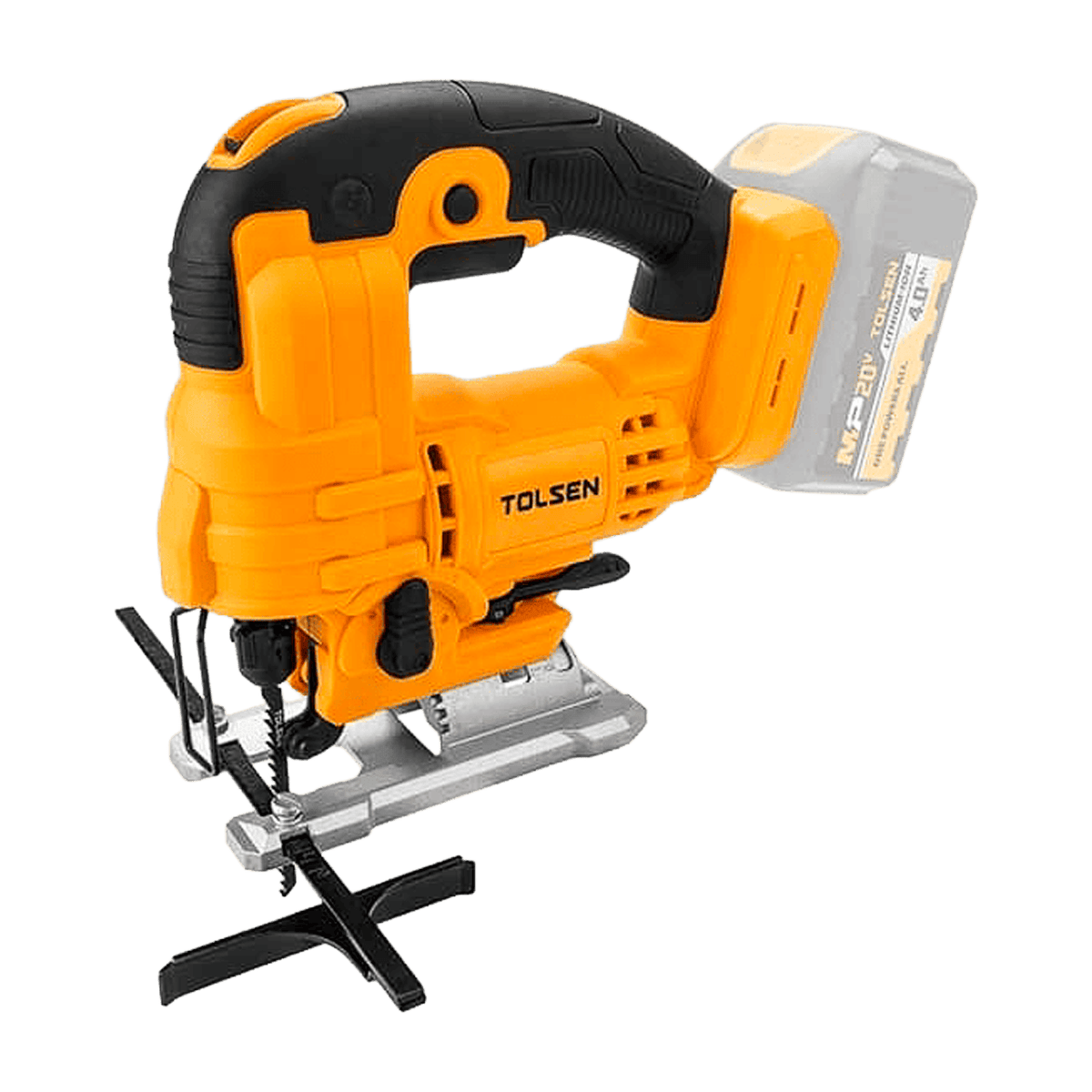 Sierra caladora, Tolsen, inalámbrica, iones de litio, 20V, 400W, 87284