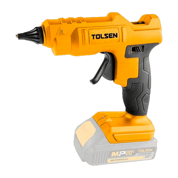 Pistola de silicon, Tolsen, inalámbrica, 11.2mm, 20V, 60W, 87316