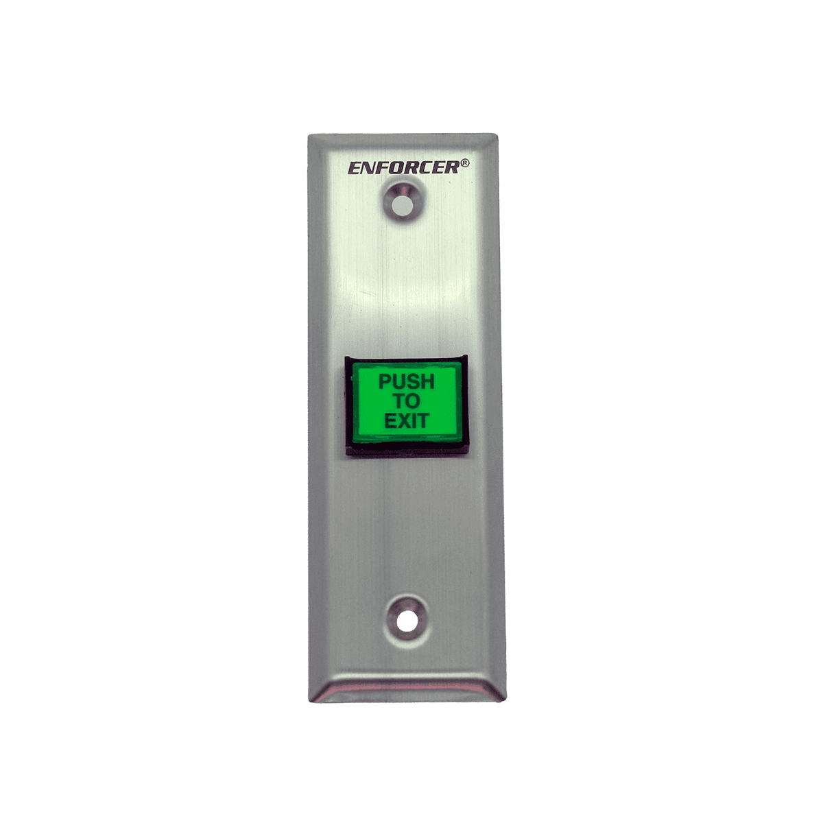 Botón de emergencia, Enforcer, con luz placa angosta N.O.,N.C., UL, 12/24 VAC/VDC, SD-7103GC-PEQ