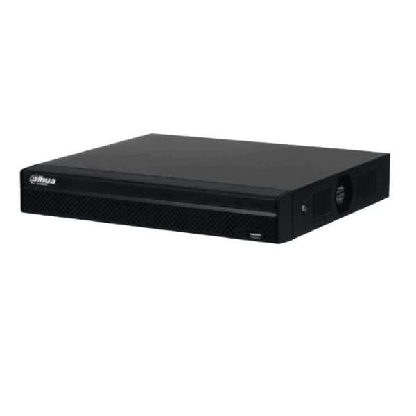 Video grabador Dahua 8 canales PoE 1HDD 8TB máximo 2MP H265 Onvif 1 entrada 1 salida de audio DHI-NVR1108HS-8P-S3/H