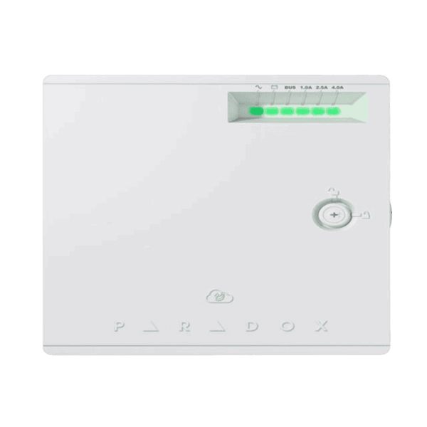 Fuente de poder, Paradox, para bus de datos, 15VDC, 75W, 100-240VAC, PS45