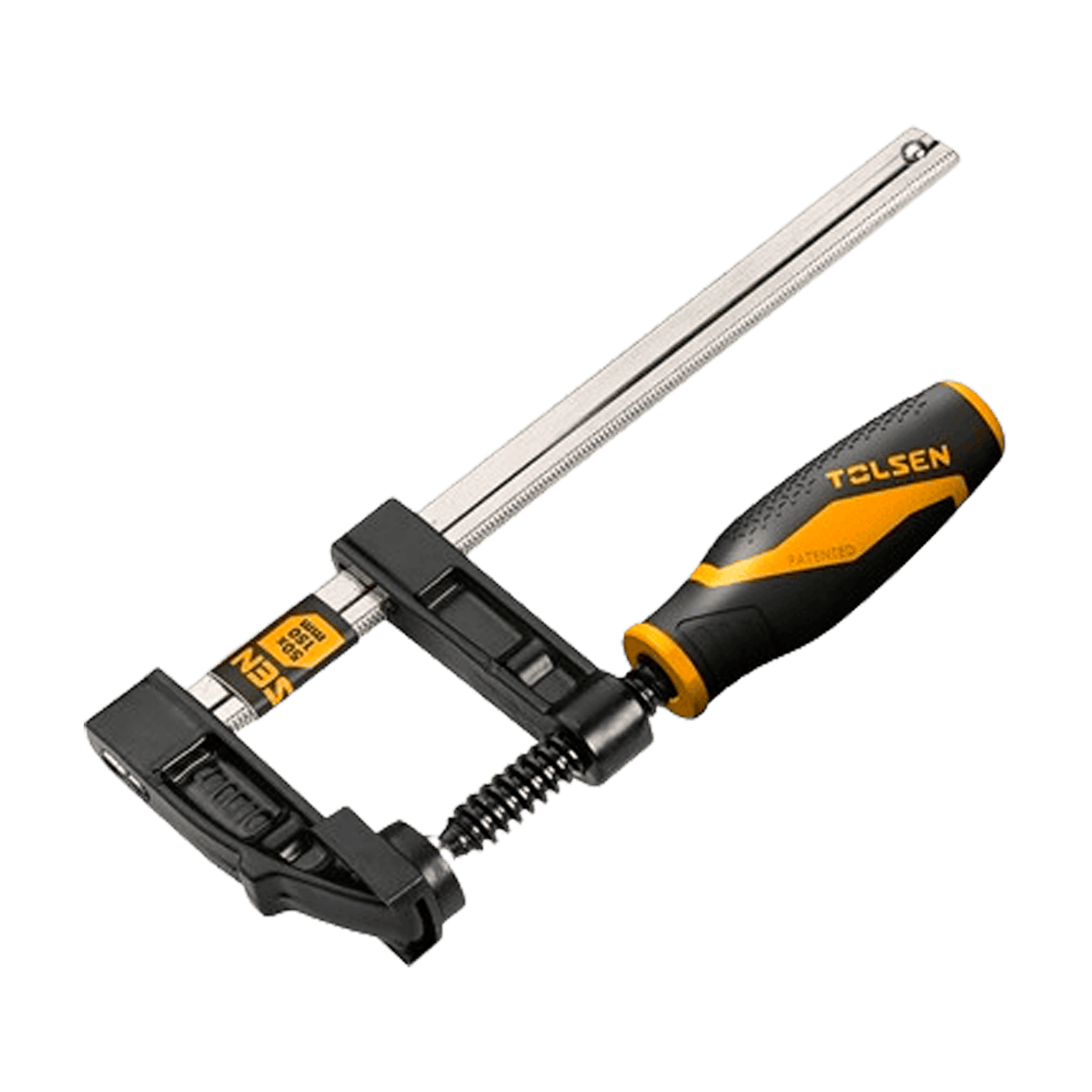 Prensa sargento, Tolsen, tipo F, 50×250mm, acero reforzado, mango ergonómico