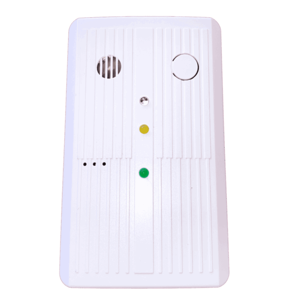 Detector de monóxido de carbono (CO), dlx, alimentación 9V, incluye sirena integrada y salida de relé, para integración con sistemas externos, 200-005