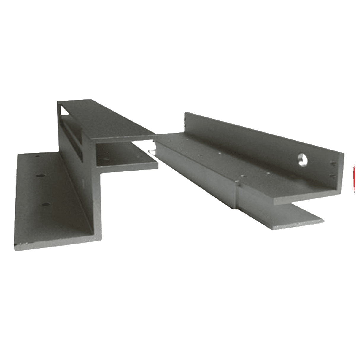Montaje en F, dlx cerradura 600lbs, puertas y marco de vidrio, VI280F