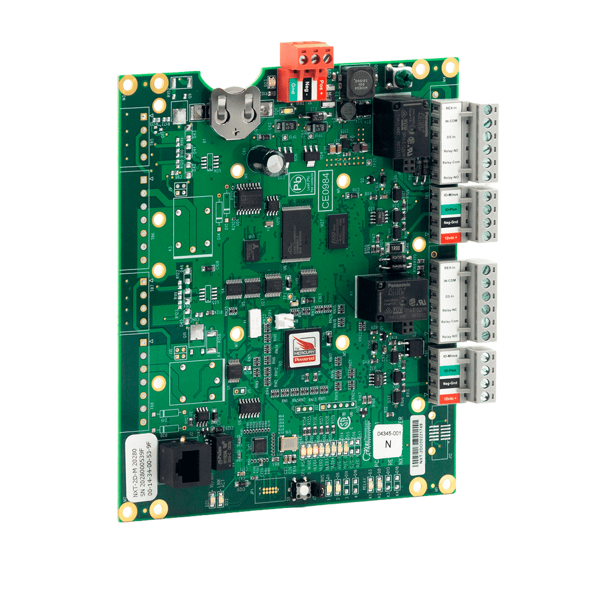 Controlador 2 puertas, Kery Systems, 4 lectores, conexión Ethernet TCP-IP integrada, NXT-2D-MSC