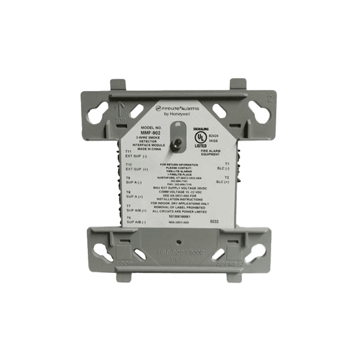 Modulo de monitoreo, direccionable, Firelite, inalámbrico, clase B, 2 hilos, MMF-902