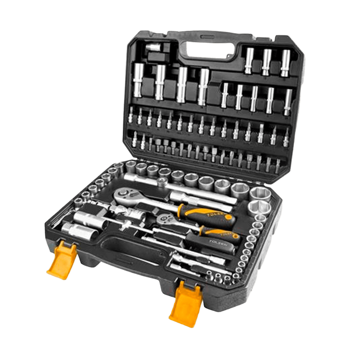 Kit de cubos y puntas 1/4, 1/2, Tolsen, 94 pcs