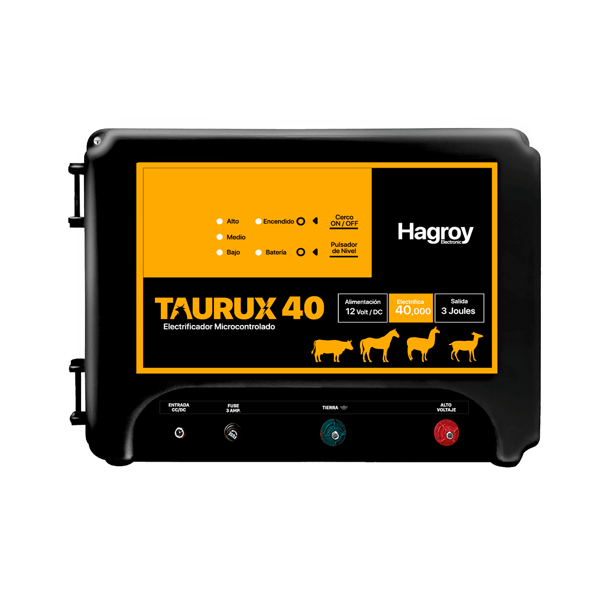 Energizador Hagroy Cerco Eléctrico Ganadero 40k