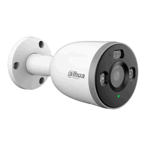 Cámara Bullet Dahua WiFi, 3MP, iluminación dual 30M, IP67, audio bidireccional, disuasión activa, Micro SD, hasta 256GB, DMSS APP, DH-F3D-PV