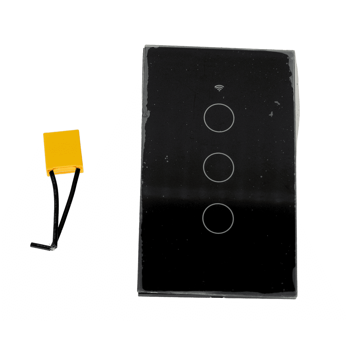 Interruptor inteligente, triple, dlx, color negro, sin neutro, DLXUS03B